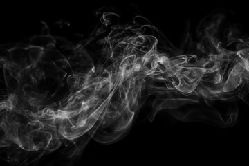 Fototapeta premium Mystic Fog Texture on Black Background
