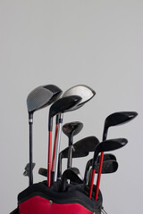 golf bag with golf clubs, golf, golfing, summer sport, summer time