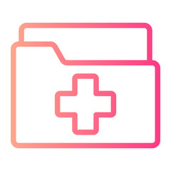 medical history gradient icon