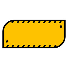 Flat Warning Label