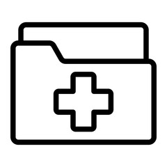 medical history line icon