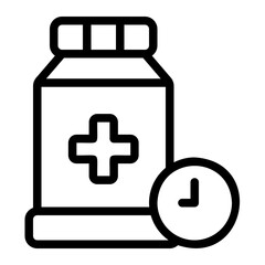 Obraz premium routine line icon