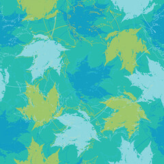 Tropical vector pattern in fashion, trend color palette. Hand-drawn fantastic multicolor leaves a black background