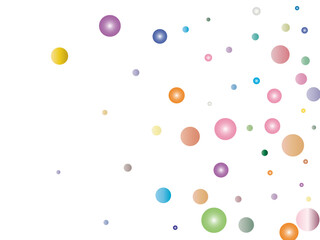 Circles multi-colored neon watercolor seamless pattern.