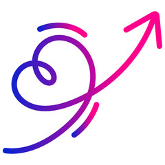 Abstract Gradient Arrow