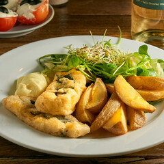 Vegan fish and chips