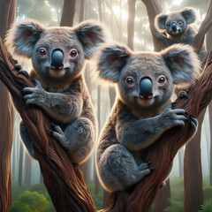 Obraz premium koala bear in tree