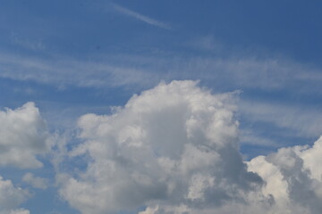 blue sky with clouds