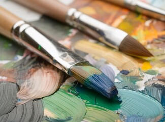 Obraz premium Brushes and brushstrokes 