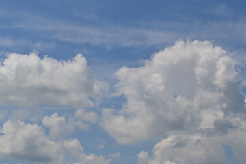 blue sky with clouds