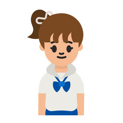 thai girl student smile