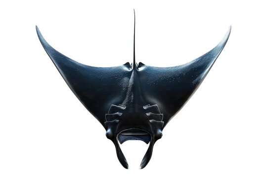 Manta ray isolated on transparent background
