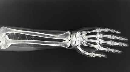 x-ray of wrist against skeletons. world autoimmune day 