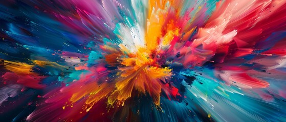 Colorful abstract painting.