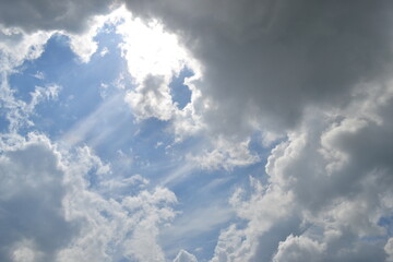 blue sky with clouds