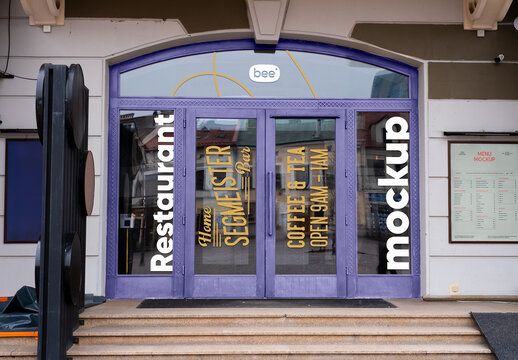Restaurant Windows Mockup