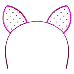 Cat Ear Headband isolated 3d rendered illustration
