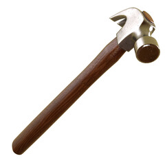 Claw Hammer isolated 3d rendered illustration