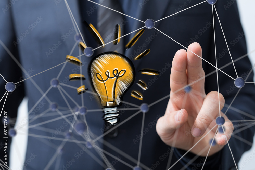 Poster neural network 3d illustration. big data and cybersecurity
