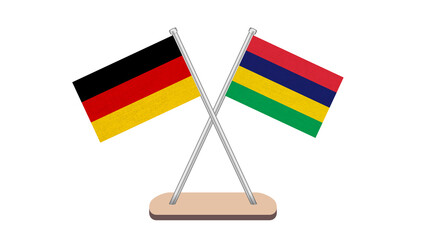 Germany Mauritius Flag