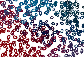 Dark Blue, Red vector template with circles.