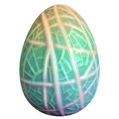 Easter Egg Realistic isolated 3d rendered illustration