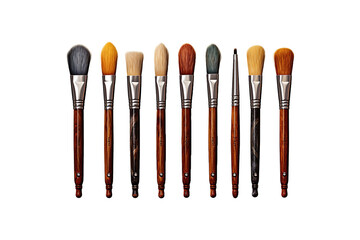 Computer Brushes isolated on transparent background.