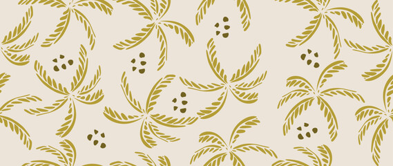 Fototapeta premium Vector seamless background. Minimalistic abstract pattern. Modern nature print. Ideal for textile design, screensavers, covers, cards, invitations and posters.