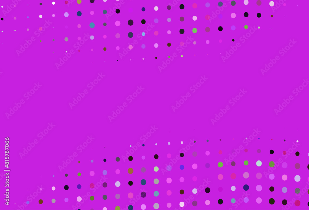 Poster light multicolor, rainbow vector template with circles.