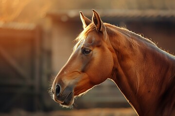 Close-up portrait of an Arabian Horse