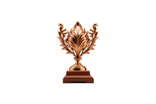 Corporate Award isolated on transparent background.