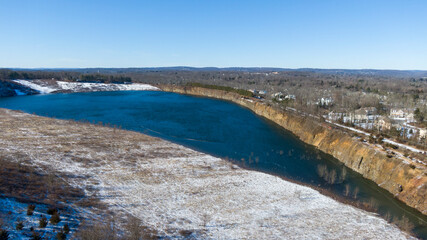 Ice Covered Landscapes With Snow