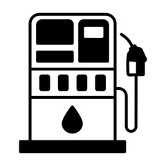Automated Jetfuels filling Station Vector Design, crude oil and natural  Liquid Gas Symbol, Petroleum  and gasoline Sign, power energy illustration, Digital Fuel dispenser Concept