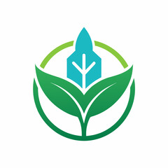 green leaf logo