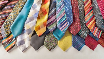 Symbolfoto, viele bunte Krawatten