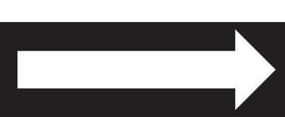 Obraz premium White arrow to the right / vector, isolated. EPS 10