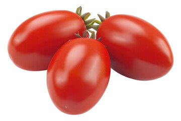 Roma tomato isolated on transparent background