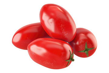 Roma tomato isolated on transparent background