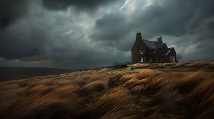 Wuthering Heights Quote - The Essence of Unconventional Love under a Stormy Sky