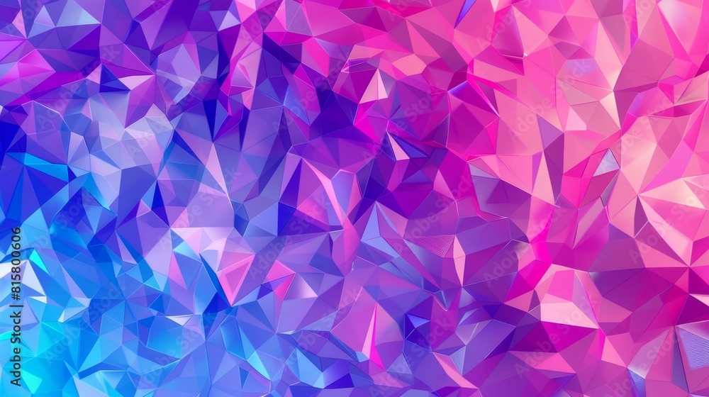 Poster the background of the design features abstract geometric shapes with triangles.