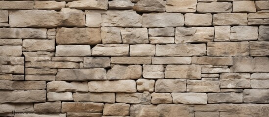 Fototapeta premium There is a copy space image of a stone wall in the background