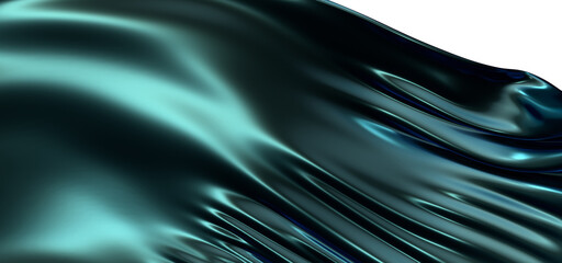 Dynamic Aquatic Motion: Abstract 3D Blue Wave Illustration for Dynamic Visuals