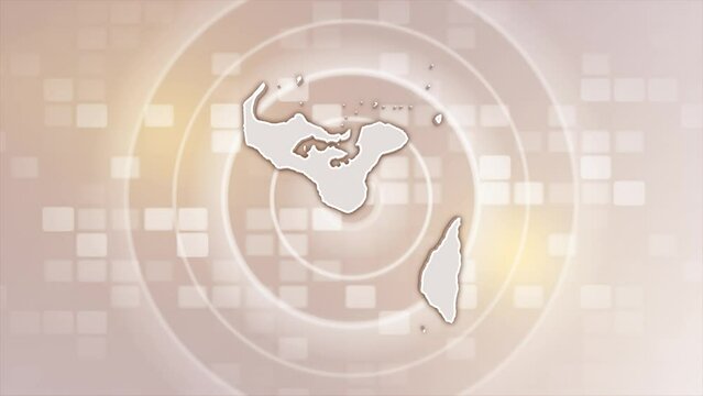Tonga Animated Map on Minimal Background, Multi Purpose Background with Ripples and Boxes with Tonga 3D Map, Useful for Politics, Elections, Travel, News and Sports Events
