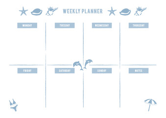 Weekly planner, printable planner, weekly to do list planner, daily planner.