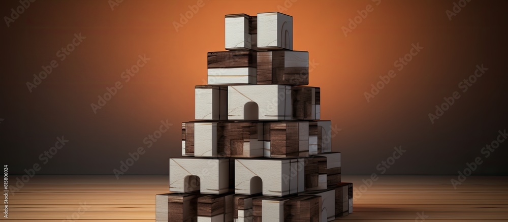Poster a stack of block shaped letters forming the word internet is depicted in the copy space image