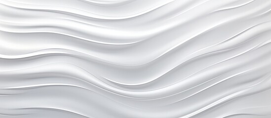 Fototapeta premium A textured white metal sheet with ripples perfect for creating a background or displaying products in a montage Copy space image available