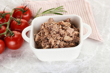 Canned tuna fish for salad