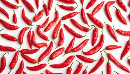 Red pepper on a white background