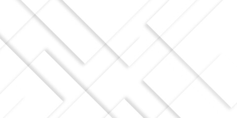 Abstract white background with diamond and triangle shapes layered in modern abstract pattern design.Grey white abstract square background geometry shine and layer element vector for presentation.