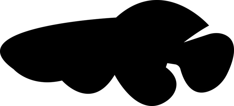 recommend clip art: fish icons showing aquatic animals with various fins, scales, tails and gills swimming in water, as a skeleton or in bowl, Freshwater silhouettes, isolated on transparent background labels design